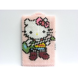 用品-524(玻珠搖滾Kitty悠遊卡套)